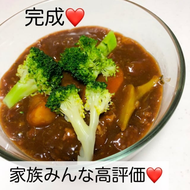 業務スーパーの業務シチューを作って完成させたところ