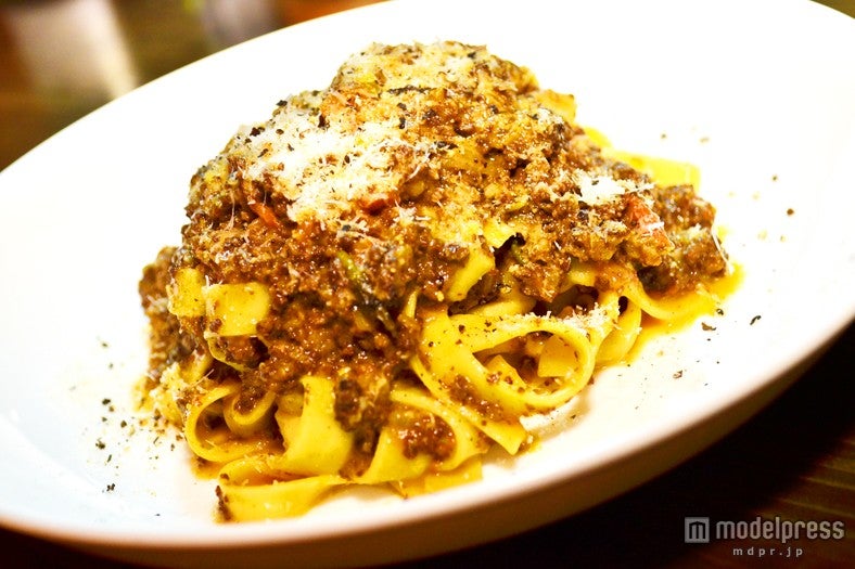 「ボローニャ風ミートソース 自家製タリアテッレ」￥900