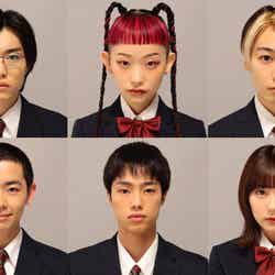 （上段左から）福崎那由他、詩羽、川本光貴（下段左から）阪本颯希、夏生大湖、田中美久（C）日本テレビ
