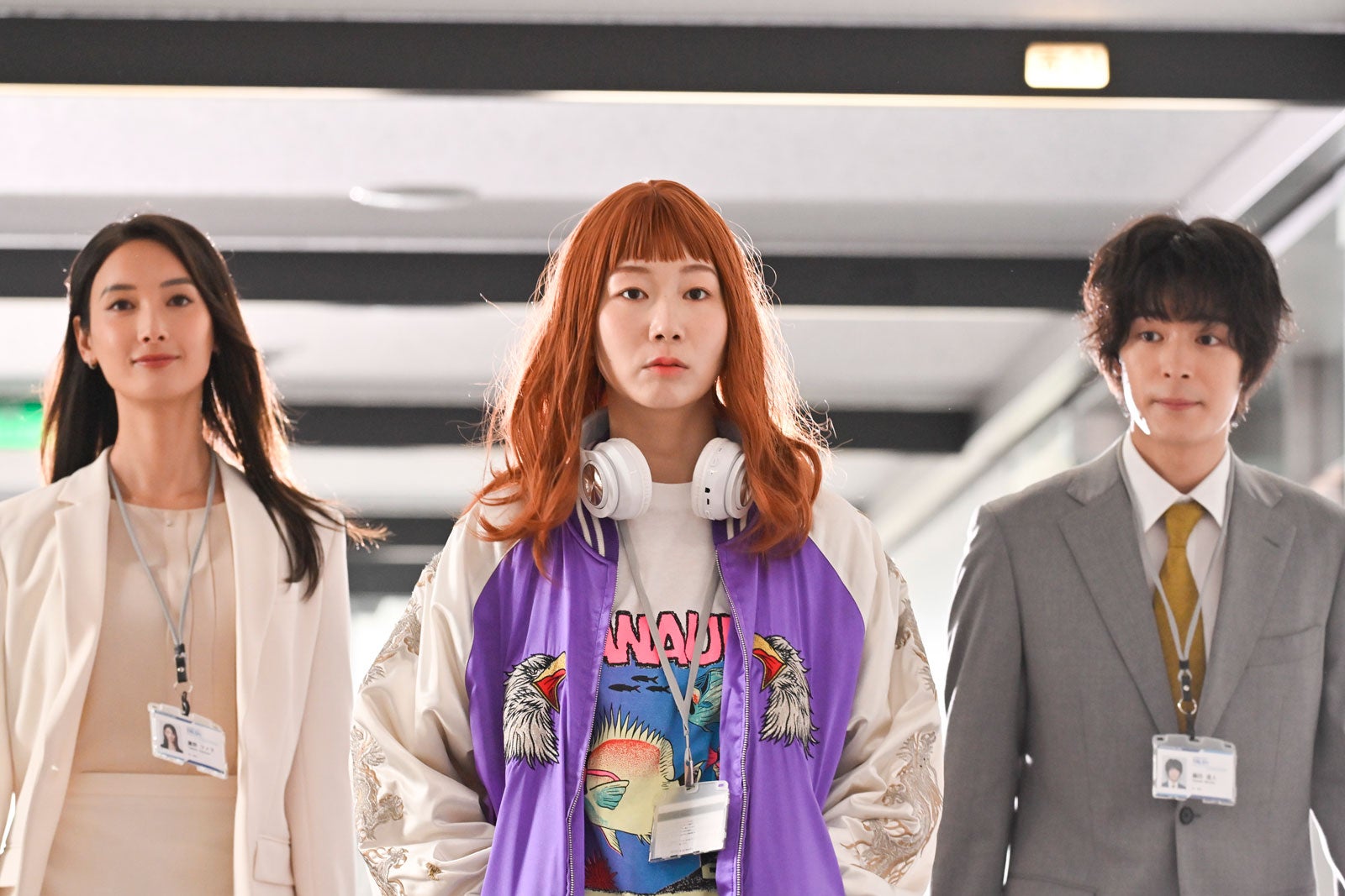 菜々緒、土居志央梨、塩野瑛久「無能の鷹」第3話（C）テレビ朝日