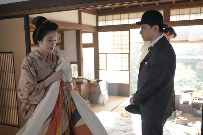 高石あかり、吉沢亮「ばけばけ」第32話(C)NHK