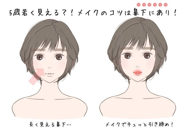 5歳は若く見えるメイクのコツは鼻下にあり モデルプレス