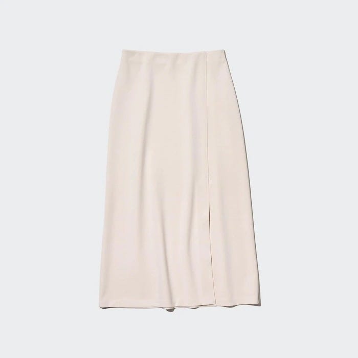 ユニクロ　uniqlo　レディース　おすすめ　オススメ　コスパ　2023　冬　新作　ボトムス　スカート　ストレッチダブルフェイススリットスカート