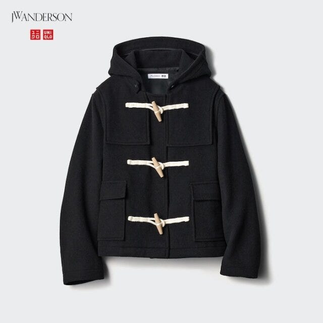 ユニクロ　新作アウター　コレ買い　ウールブレンドダッフルショートコート