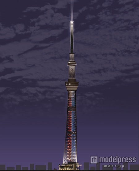 公開記念ライティング(イメージ)/ (C)2015 Lucasfilm Ltd. & TM. All Rights Reserved.(C)TOKYO-SKYTREE