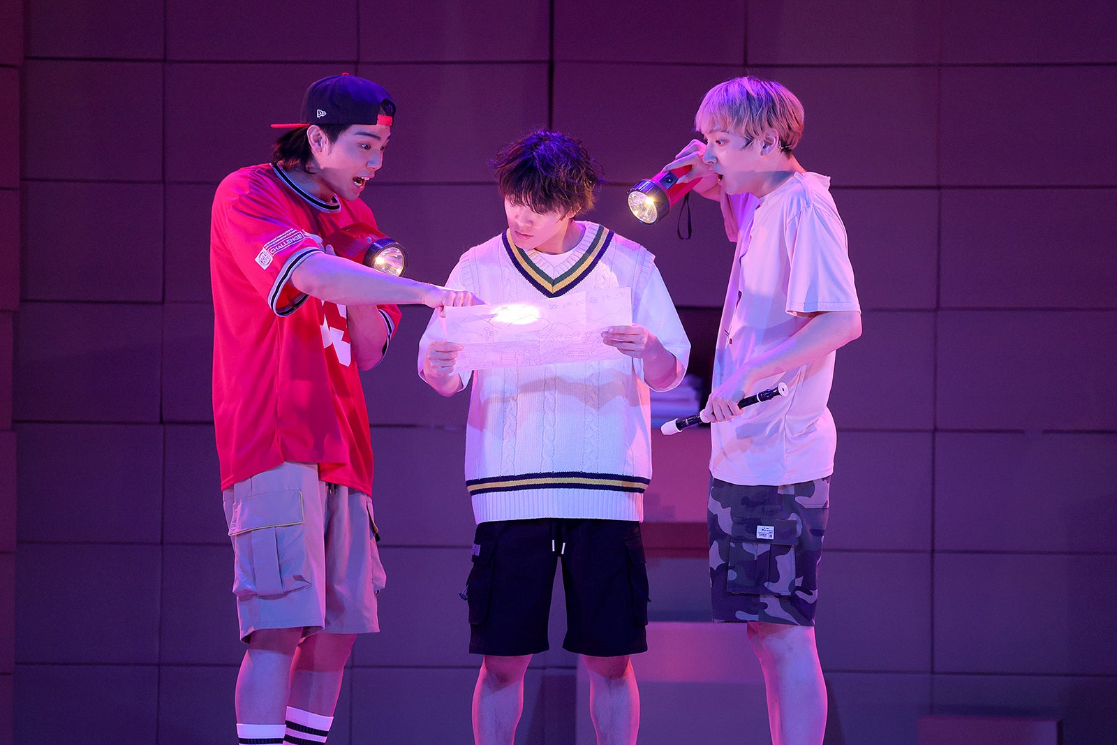 岩谷翔吾・武知海青・鈴木昂秀『PICK☆3』公開ゲネプロより（C）『PICK☆3』製作委員会