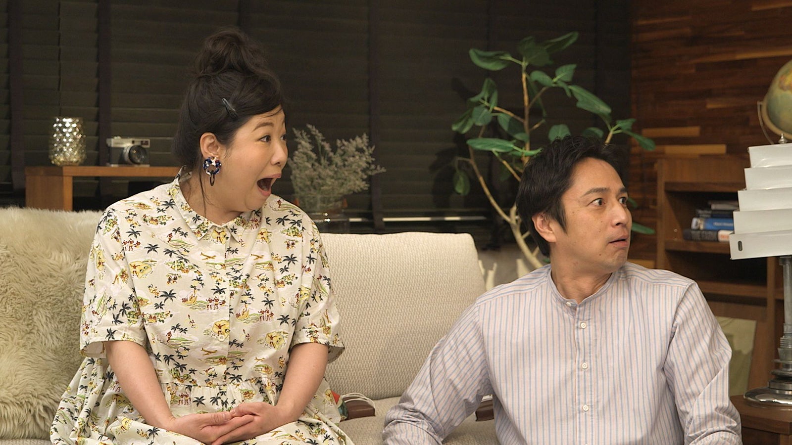 馬場園梓、徳井義実「TERRACE HOUSE TOKYO 2019-2020」6th WEEKスタジオ特別編（C）フジテレビ／イースト・エンタテインメント