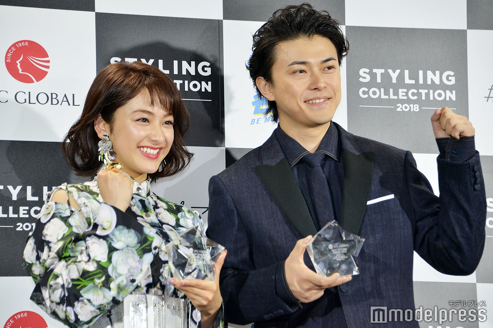 「ベストスタイリングアワード2018」を受賞した平祐奈＆勝地涼（C）モデルプレス