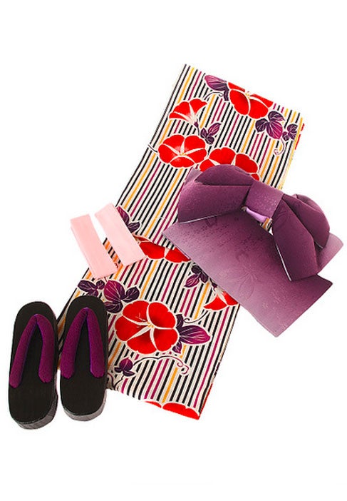 朝顔柄浴衣4点セット「fifth」8,900円（税抜）／画像提供：fifth