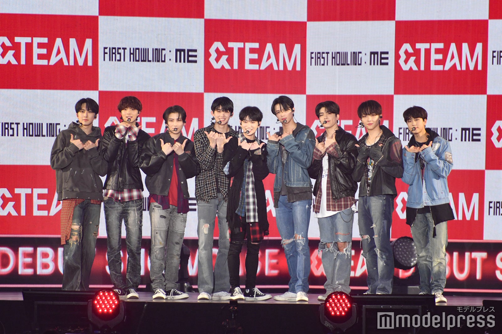 FUMA、EJ、YUMA、JO、HARUA、K、MAKI、NICHOLAS、TAKI／&TEAM（C）モデルプレス