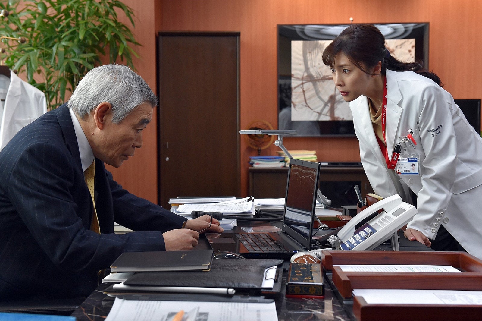 柄本明、竹内結子「A LIFE～愛しき人～」第3話より（C）TBS