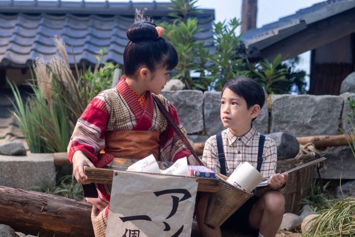 永瀬ゆずな、木村優来「あんぱん」第9話(C)NHK