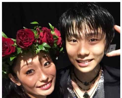 安藤美姫、羽生結弦との仲良し2ショットに反響 「姉弟みたい」「美男美女」