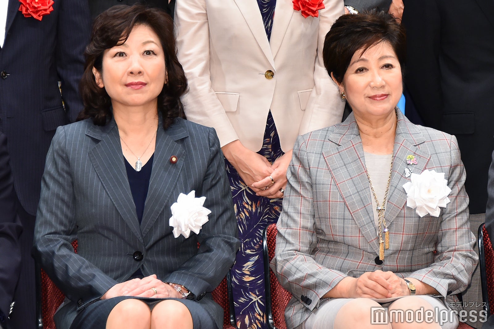 野田聖子総務大臣、小池百合子都知事 （C）モデルプレス