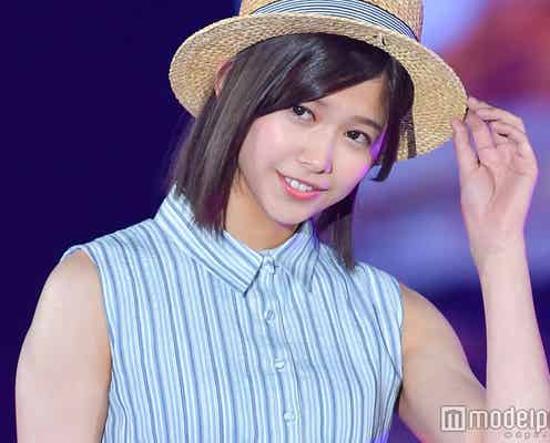 欅坂46渡邉理佐、爽やかコーデがまぶしい!ノンノモデルとして初ランウェイ<GirlsAward 2017 S/S>