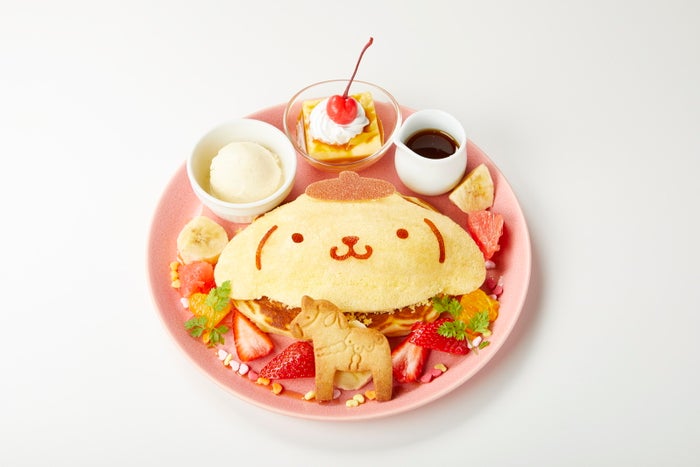 【ポムポムプリンのメリーゴーラウンドパンケーキ】1,738円(C)2022 SANRIO CO.,LTD.APPROVAL NO.L635651