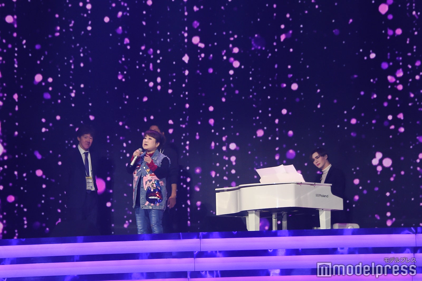 天童よしみとMatt／29日のリハーサル時に撮影 （C）モデルプレス