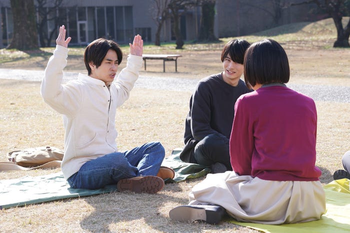 前田旺志郎、前田拳太郎、河村花 「女神の教室~リーガル青春白書~」第2話より(C)フジテレビ