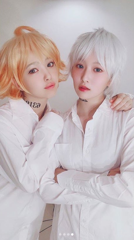 藤田ニコル＆越智ゆらの、“約束のネバーランド”ハロウィン仮装が「可愛すぎ」「クオリティ高い」と話題