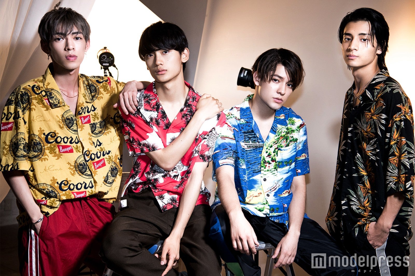 ANTIME（左から）U、Fu、Kauan、AM（C）モデルプレス