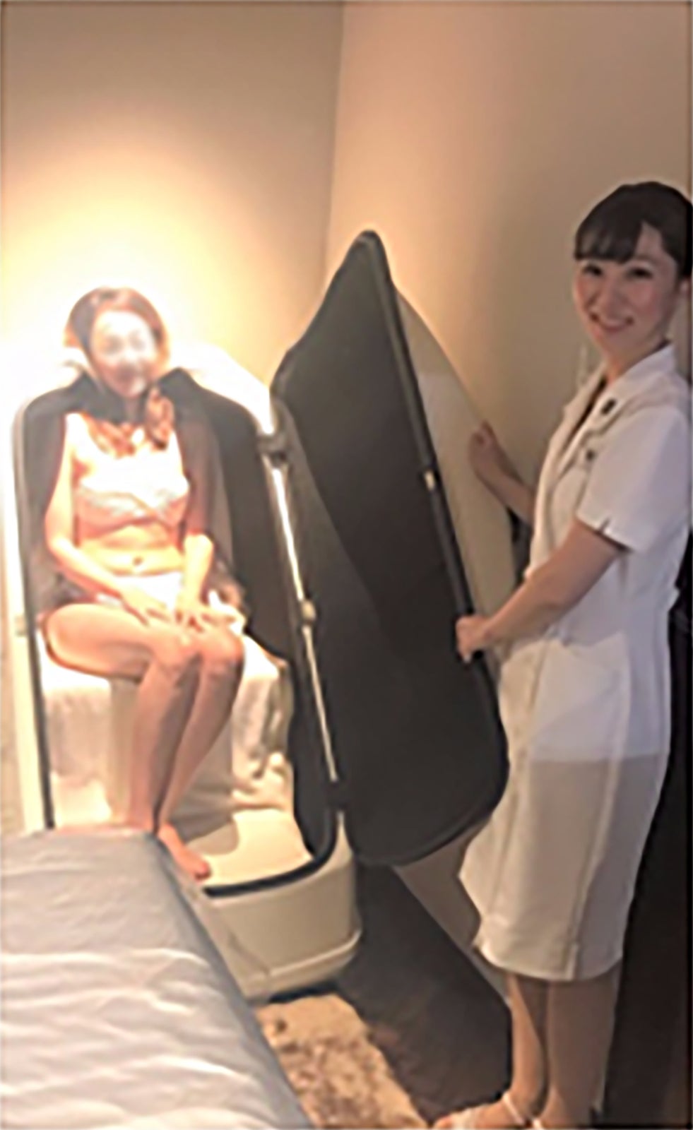 遠赤外線サウナで発汗