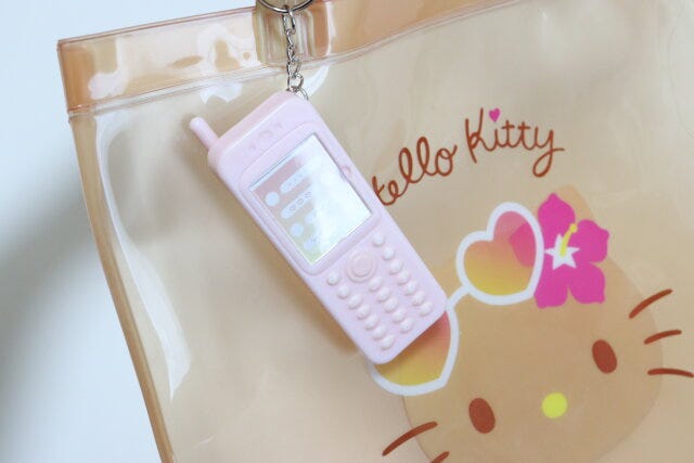 ダイソー　キーホルダー（携帯）　使用例