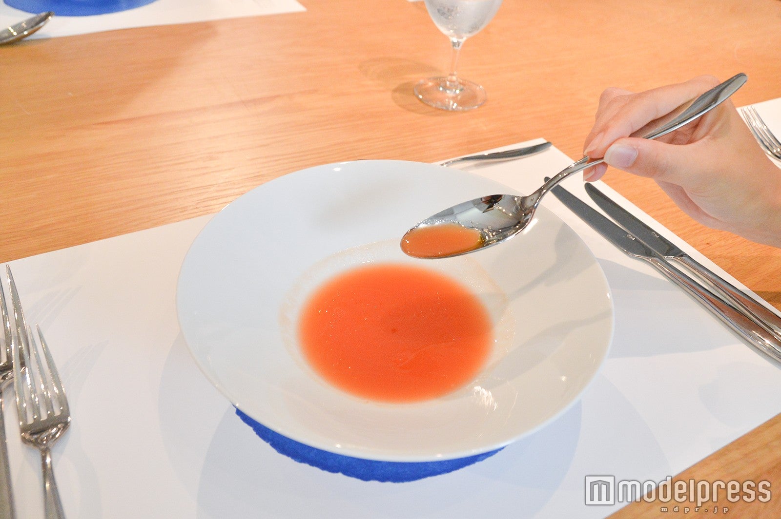 トマト酵母の生ガスパチョ（C）モデルプレス