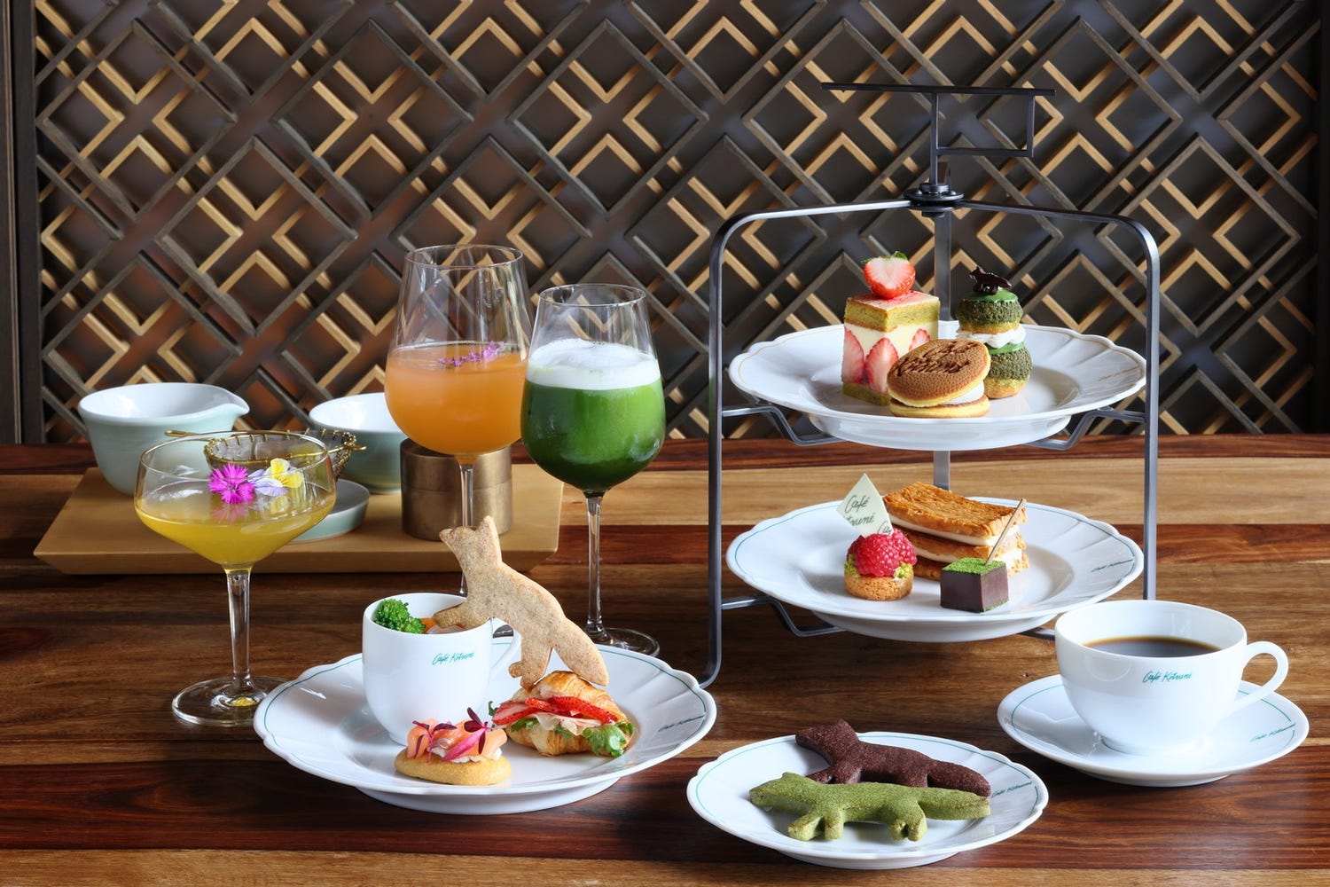 京都でCafe Kitsune初のアフタヌーンティー、日本×パリの魅力をカフェの世界観と共に味わう