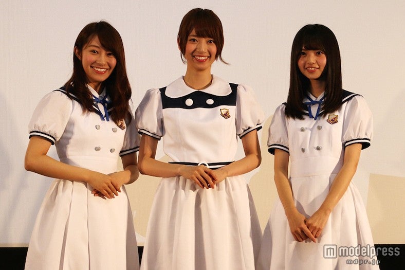 （左から）桜井玲香、橋本奈々未、齋藤飛鳥