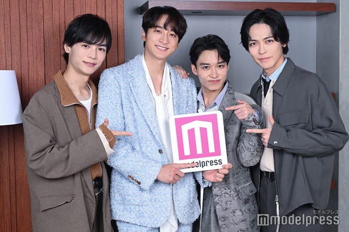 溝口琢矢、小関裕太、松岡広大、猪塚健太(C)モデルプレス