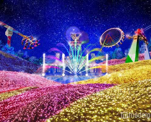 関東最大イルミ600万球輝く「さがみ湖イルミリオン」 光の天の川や大海原も