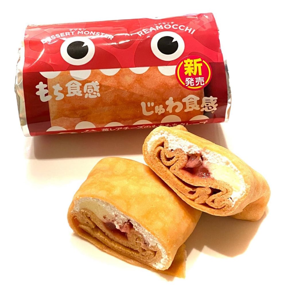 「苺レアチーズのもちもちクレープ」