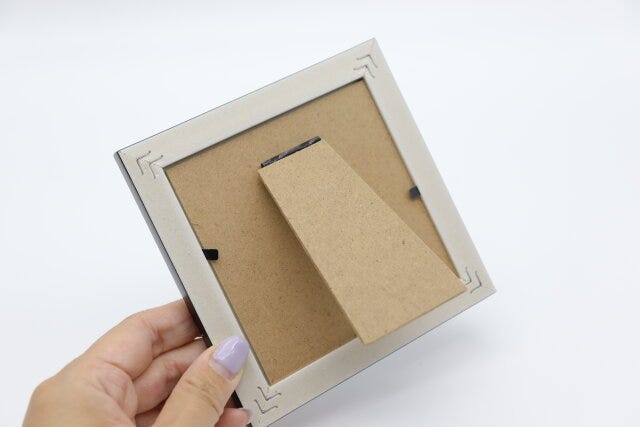 プラスチックフレームモノトーンスクエア9×9cm　背面