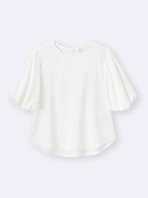 GU 人気トップス 着回し 夏コーデ たむ イラスト バブルスリーブブラウス