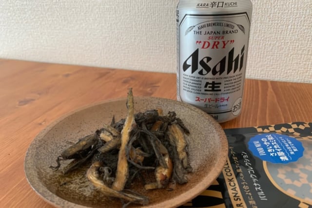 カルディ さきいかの濃厚イカスミ和え中身