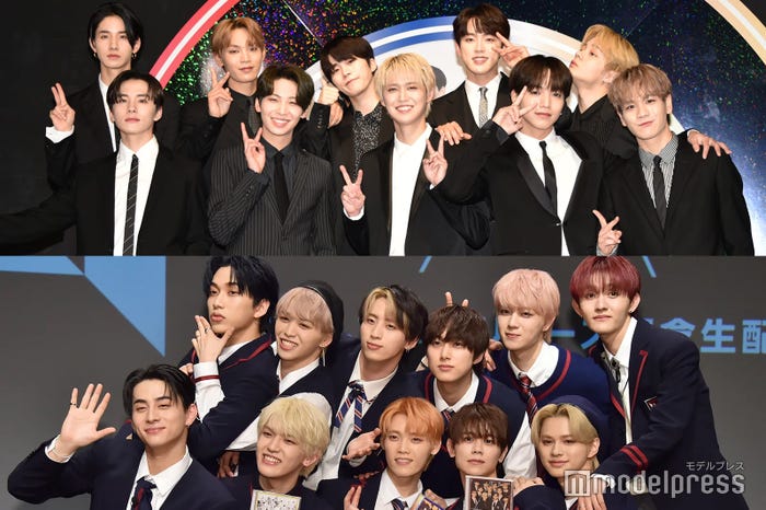 (上段)JO1、(下段)INI(C)モデルプレス