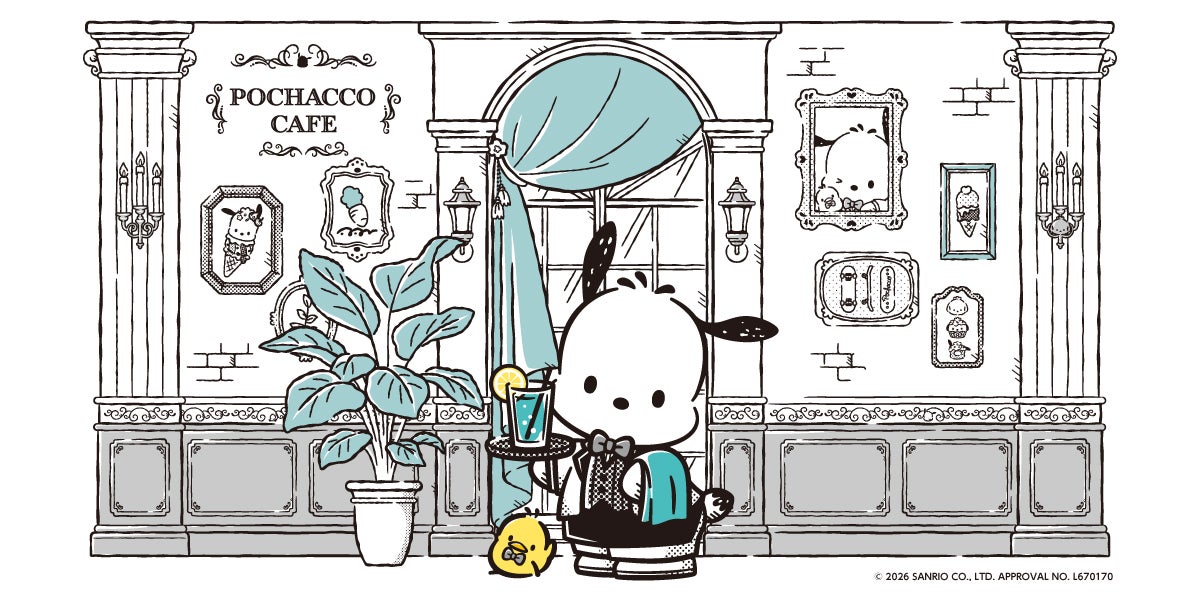 POCHACCO CAFE(C)2026 SANRIO CO., LTD. APPROVAL NO. L670170