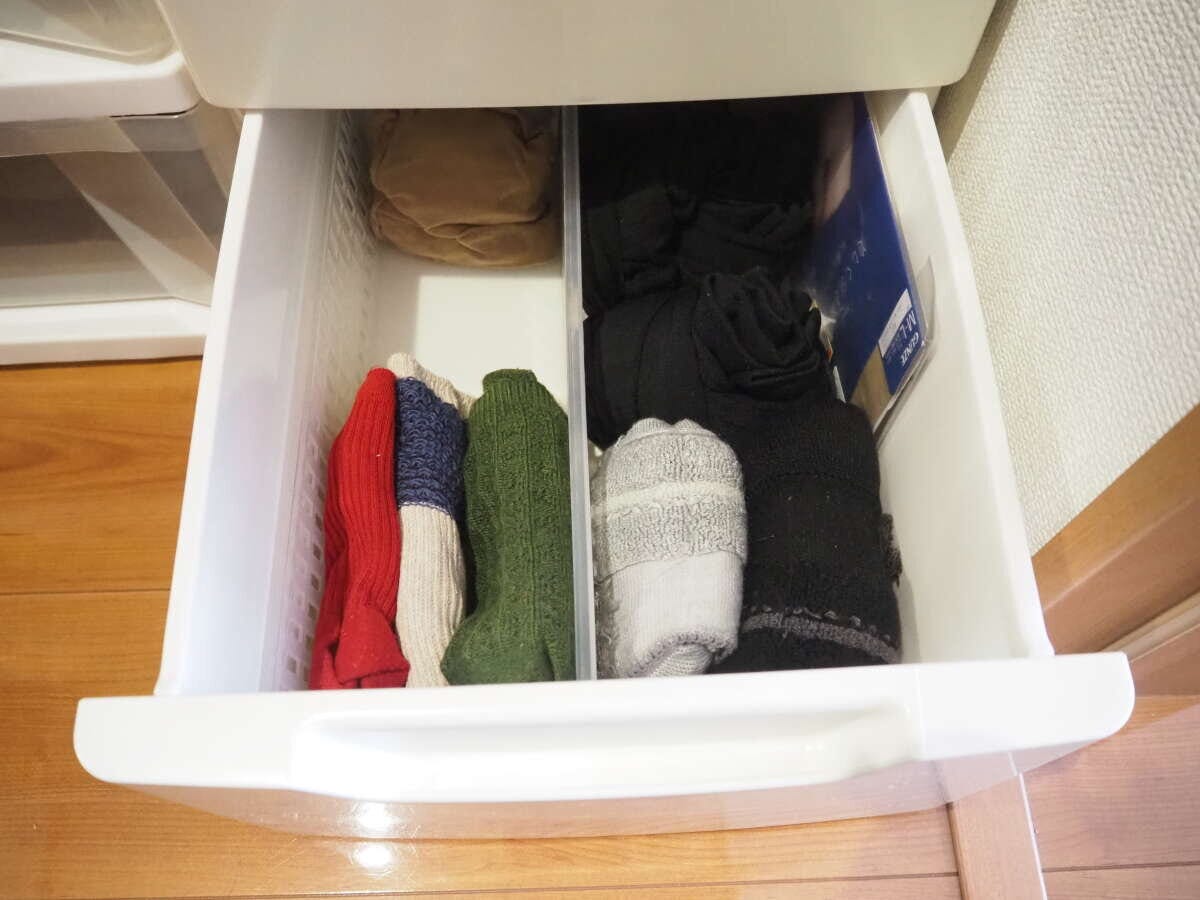 インナーの入った収納ボックス