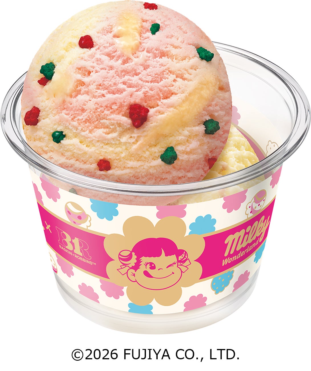ミルキースペシャルダブルカップ スモールダブル 680円／レギュラーダブル 930円（C）2026 FUJIYA CO．，LTD．