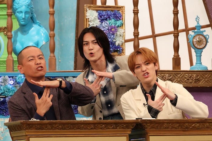 トシ、松田元太、松倉海斗(C)フジテレビ