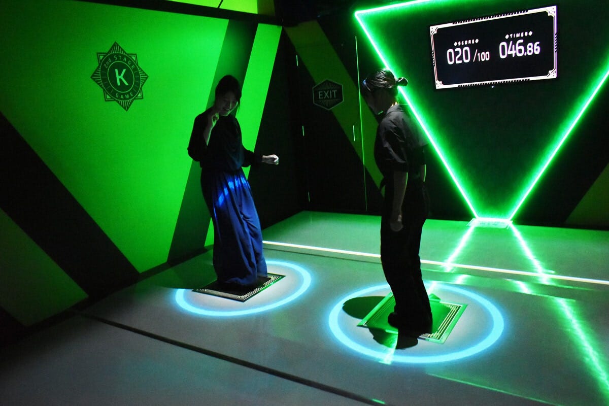 2nd STAGEの「大なわとび」。アクティブなゲームが多いのが特徴です