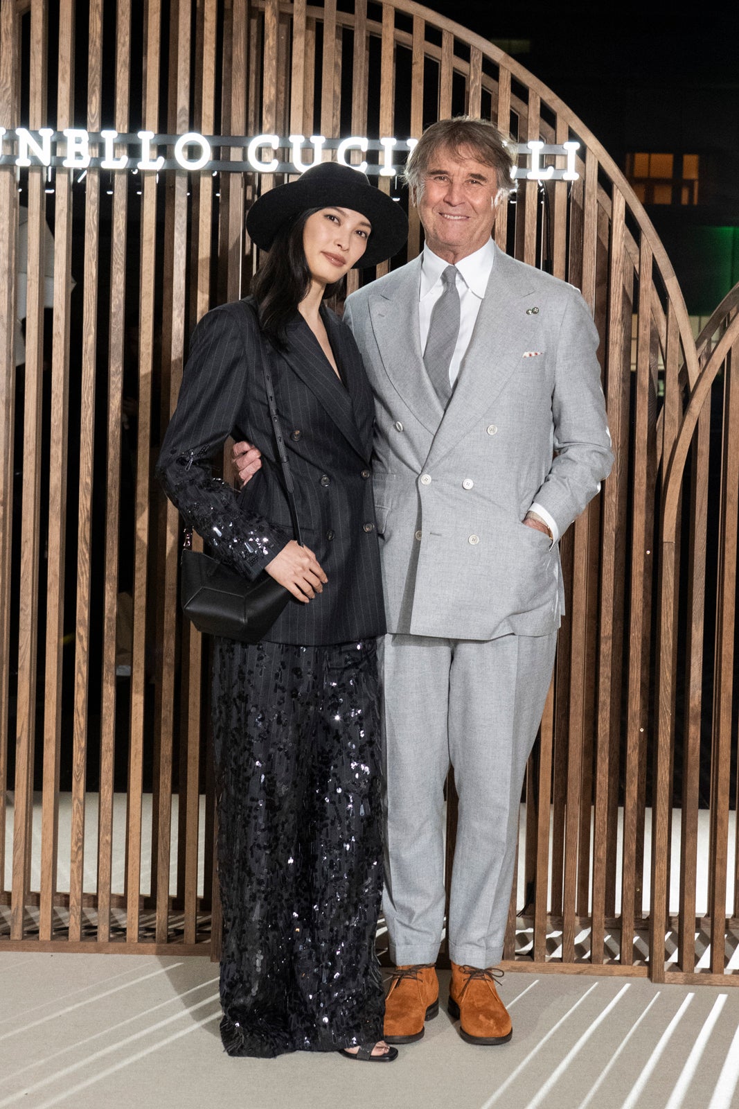 ⼤政絢、ブルネロ・クチネリ氏（C）Brunello Cucinelli