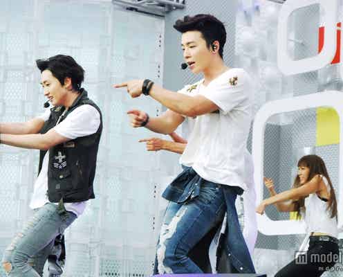 SUPER JUNIORドンヘ&ウニョクの“新しい姿”、真夏のお台場で解禁 「特別なプレゼント」にファン熱狂<ライブレポ/セットリスト>