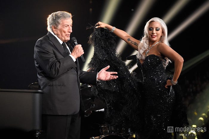(左から)トニー・ベネット、レディー・ガガ/photo:Getty Images