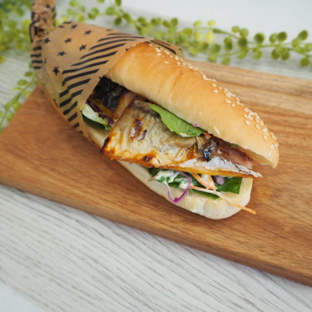 コストコの塩さばでさばサンド