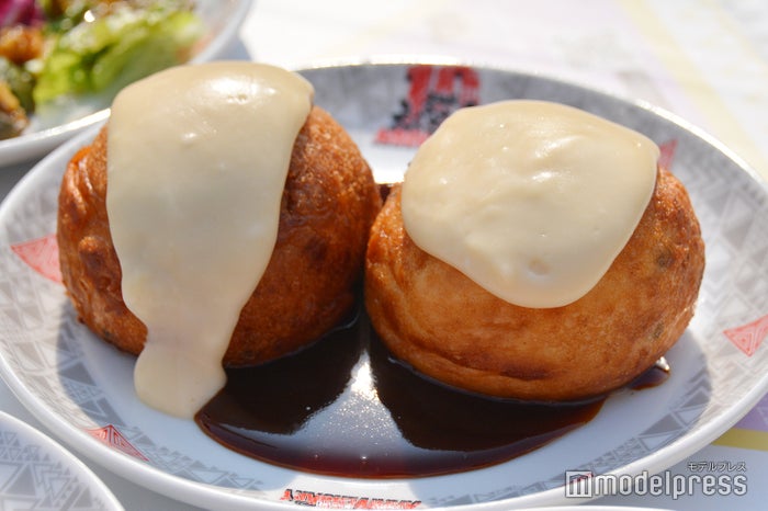 TAKAHIROのおっきい たこ焼き2piece<br />~溢れるホワイトチーズ~¥1,300 (C)ビューティーガール