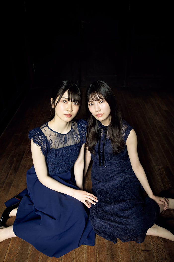 (左から)丹生明里、河田陽菜(提供写真)