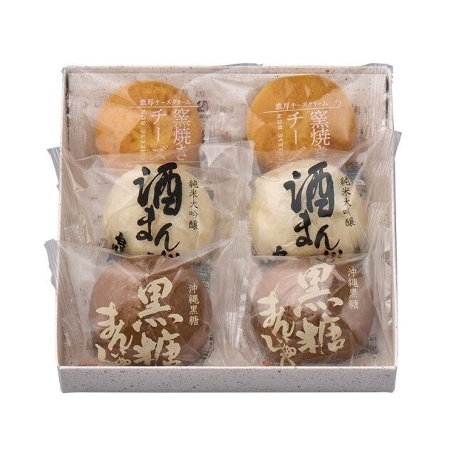 シャトレーゼ 3種の饅頭詰合せ6個入 シャトレーゼ 3種の饅頭詰合せ6個入