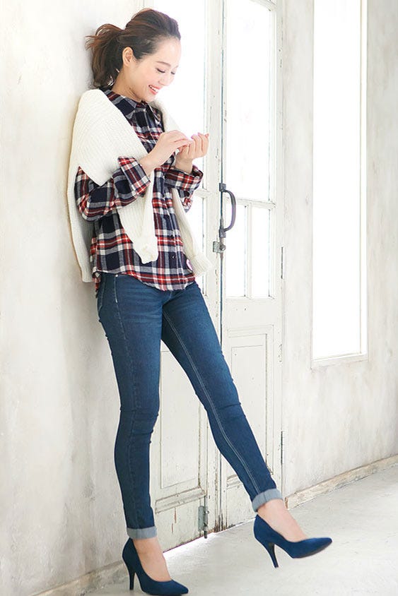 着心地◎な柔らか素材♪チェックシャツ「神戸レタス」1490円(税込)/画像提供:神戸レタス