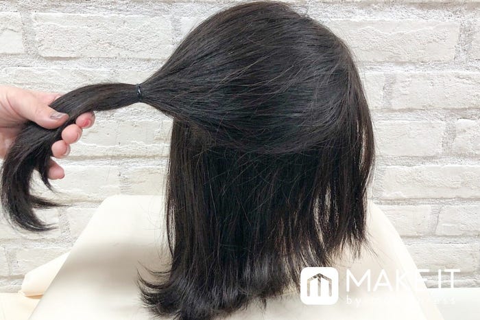 ボブヘアアレンジ3〈ハーフアップ〉 (C)メイクイット